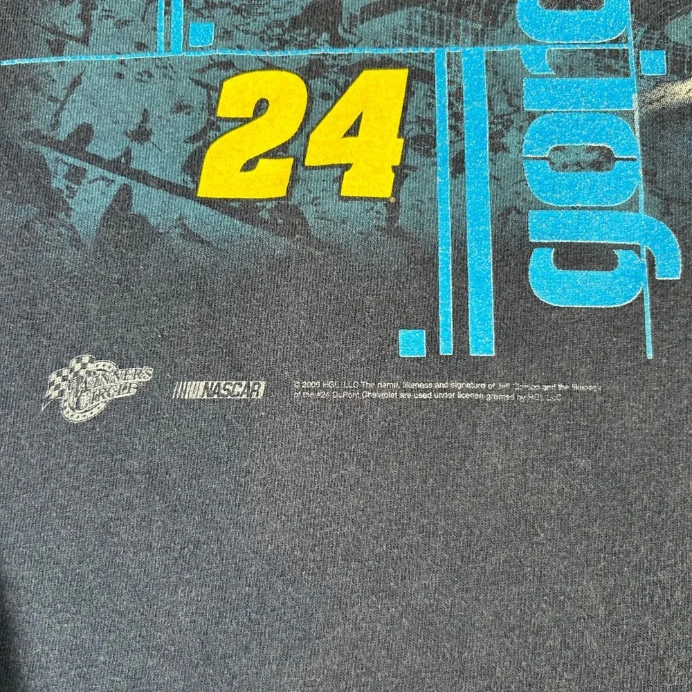 VTG 2005 Winner's Circle Jeff Gordon NASCAR T-Shirt Men's XL Navy DuPont Graphic